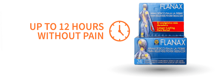 Package with text Until 12 hours without pain
